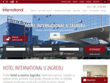 Tablet Screenshot of hotel-international.hr